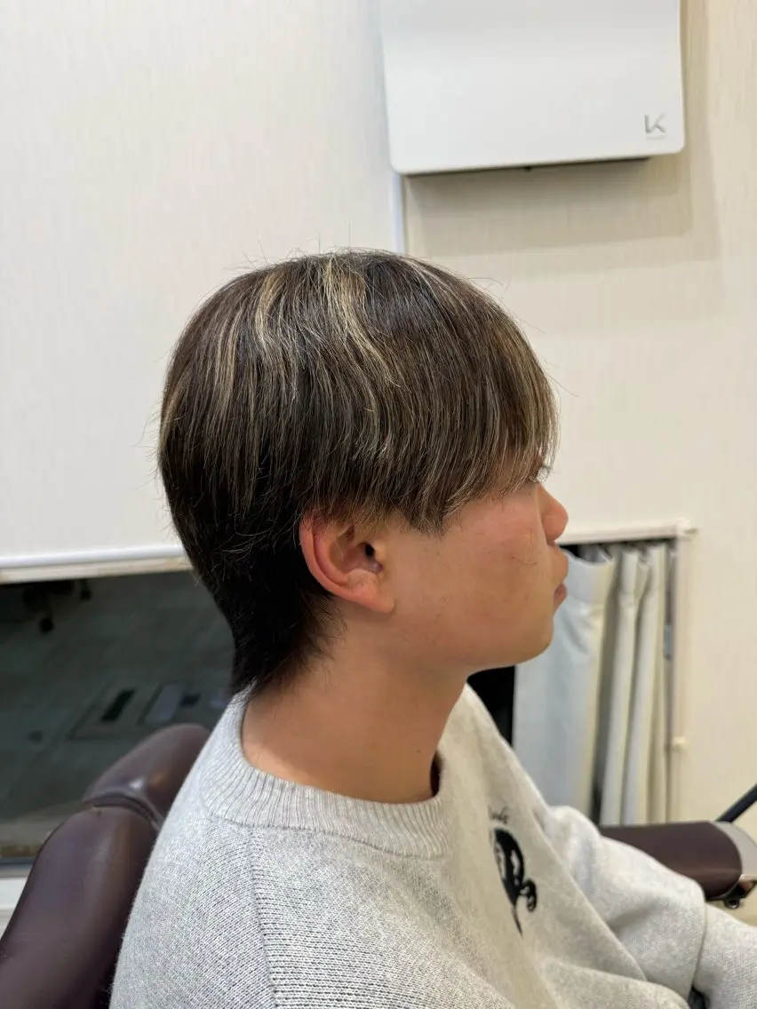 カラー メンズ 永井 天斗のヘアスタイル