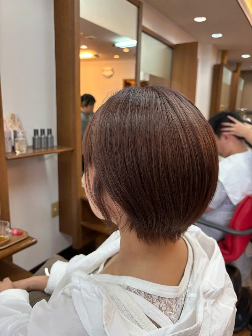 ショート ビューティサロン モリワキのヘアスタイル