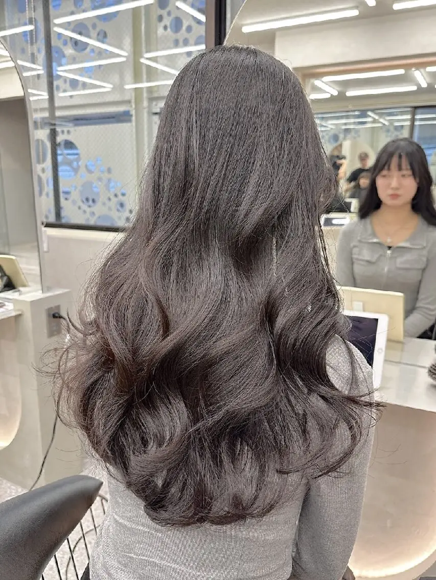 ロング カラー カット ヘアカラー トリートメント 髪質改善/韓国ヘア /透明感カラー🧸のヘアスタイル