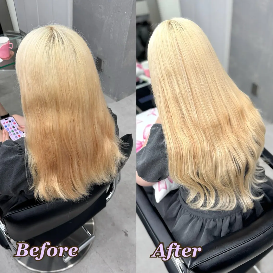 エクステ ヘアメ🎀ハイトーン 🩵エクステ🪄しほのヘアスタイル