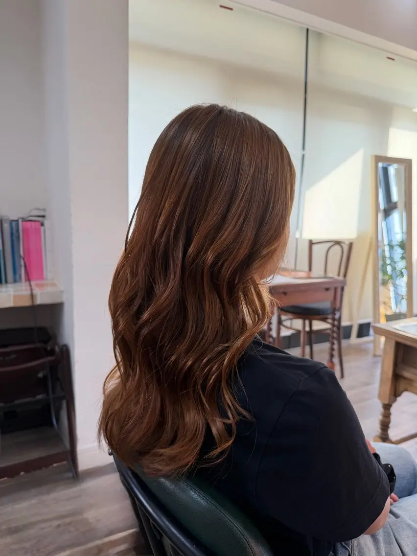ロング カット ヘアカラー 望月 芽依のヘアスタイル