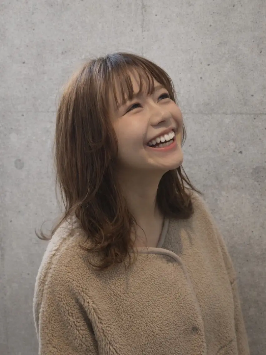 ミディアム カラー ミディアムレイヤー 透明感カラー レイヤーカット カット ヘアカラー トリートメント terra✂️川嶋 大輔のヘアスタイル