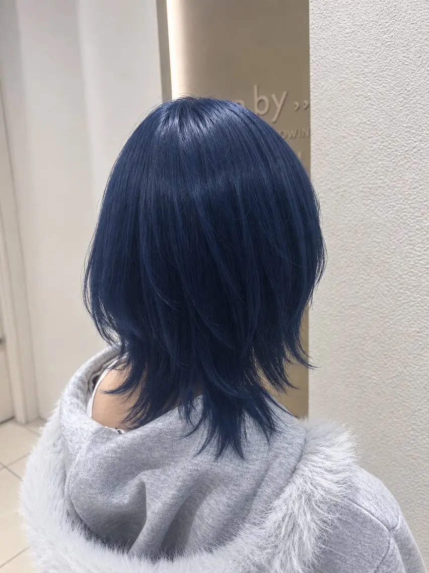 ミディアム ヘアカラー トリートメント KURIAハイトーン /ピンクカラー/ボブのヘアスタイル
