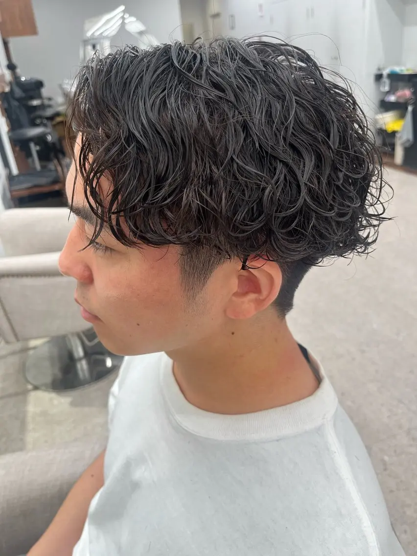 パーマ メンズ カット パーマ 🍐シャドウパーマ メンズ特化/守岡🍐のヘアスタイル