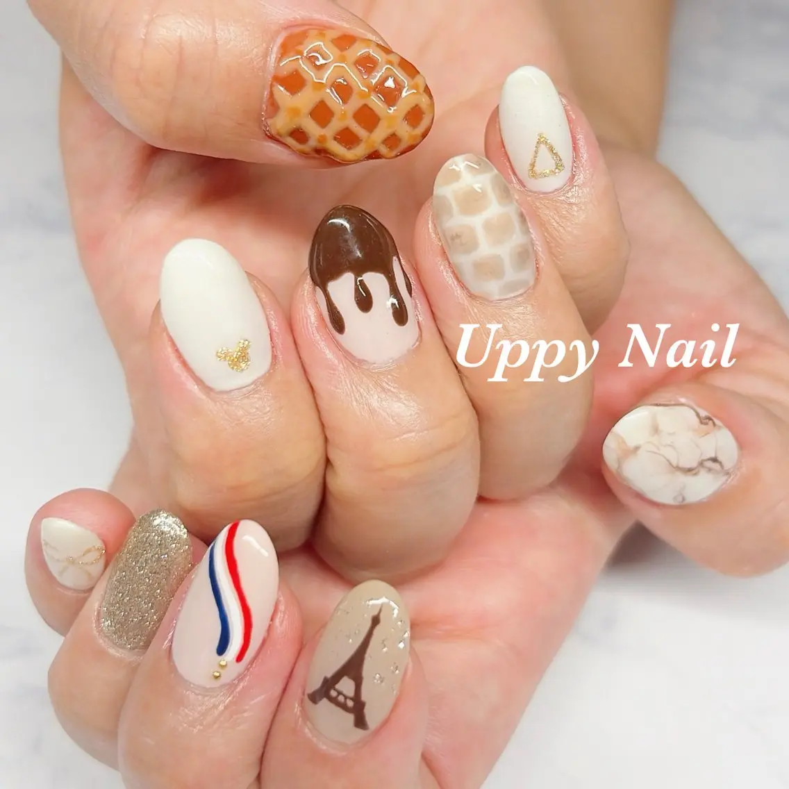 ネイル 持ち込み ハンドネイル Uppy Nail ukyoのネイルデザイン