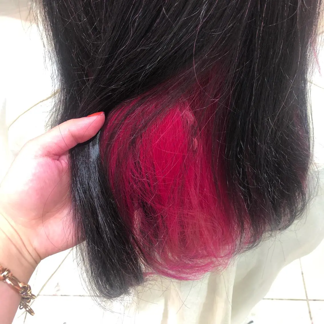 ロング カラー インナーカラー 透明感カラー🩵 mioのヘアスタイル
