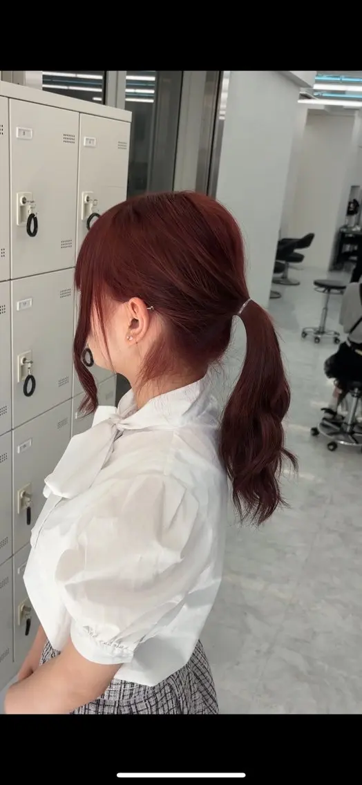 セミロング カラー カット ヘアカラー ヘッドスパ ヘアセット 🫧韓国風透明感 ヘア🫧towaのヘアスタイル