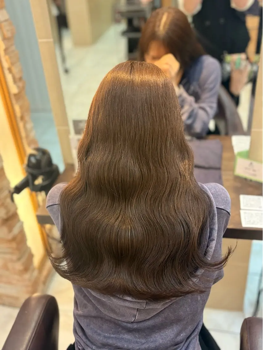 ロング カラー カット ヘアカラー トリートメント 🎀透明感カラー 🎀ナズナのヘアスタイル