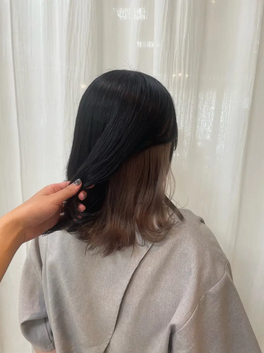 ミディアム ヘアカラー miyabi/ eMuのヘアスタイル