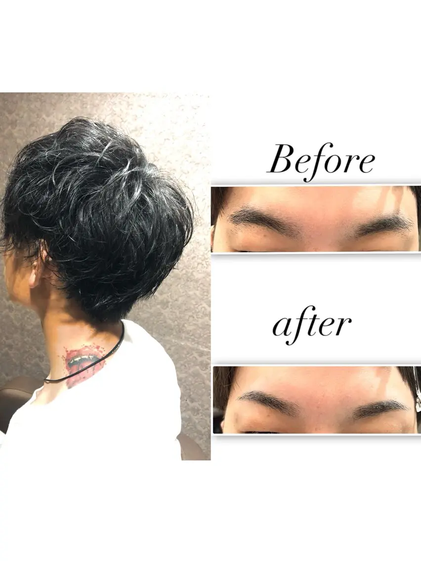 🌙メンズカット＋眉毛Wax脱毛🌙の写真