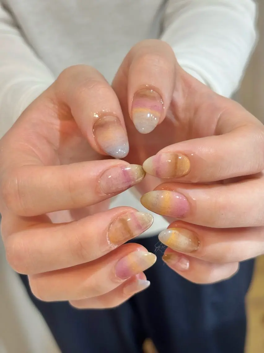 ネイル diar blue 🩵ayanaのネイルデザイン
