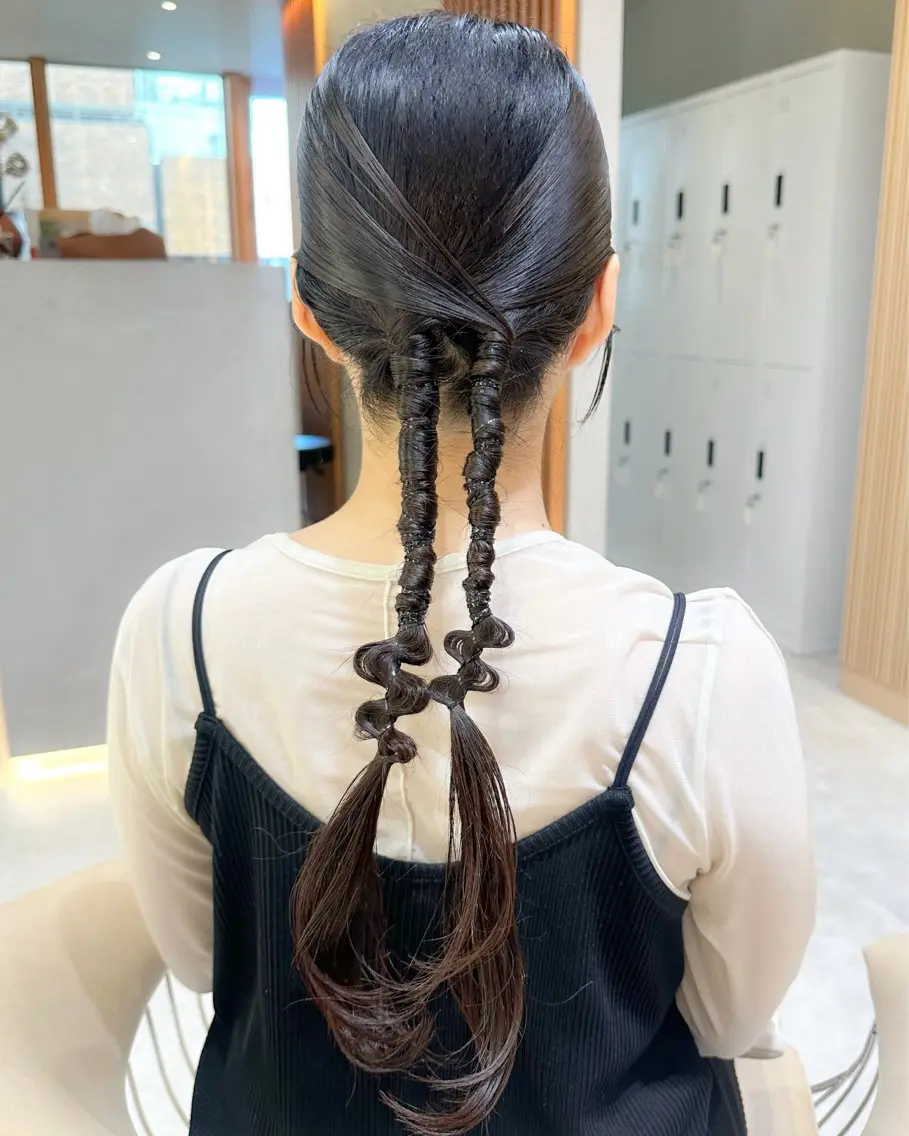 ロング ヘアアレンジ 安永 来未のヘアスタイル