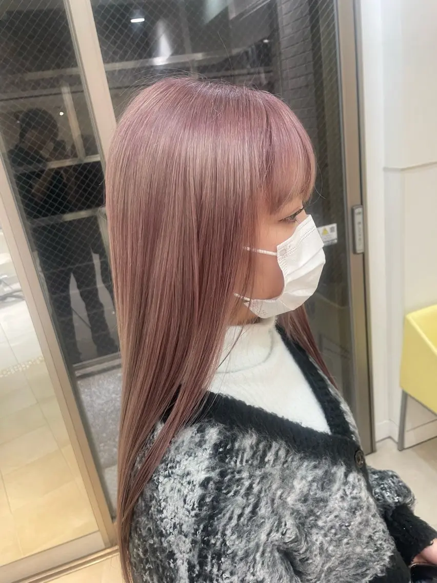 ロング カラー 𓊆美髪矯正𓊇岡田 昂樹のヘアスタイル