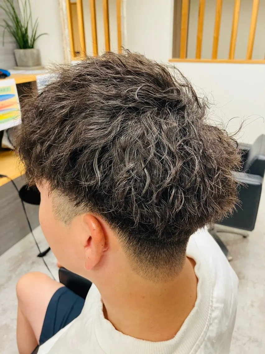 パーマ メンズ カット パーマ メンズ特化/パーマ/ フェードWATARUのヘアスタイル