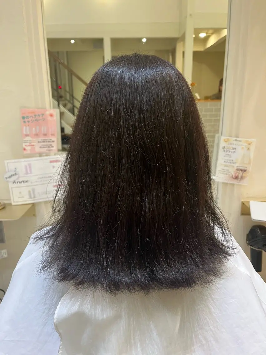 ミディアム ヘアカラー 猿渡 桃花のヘアスタイル