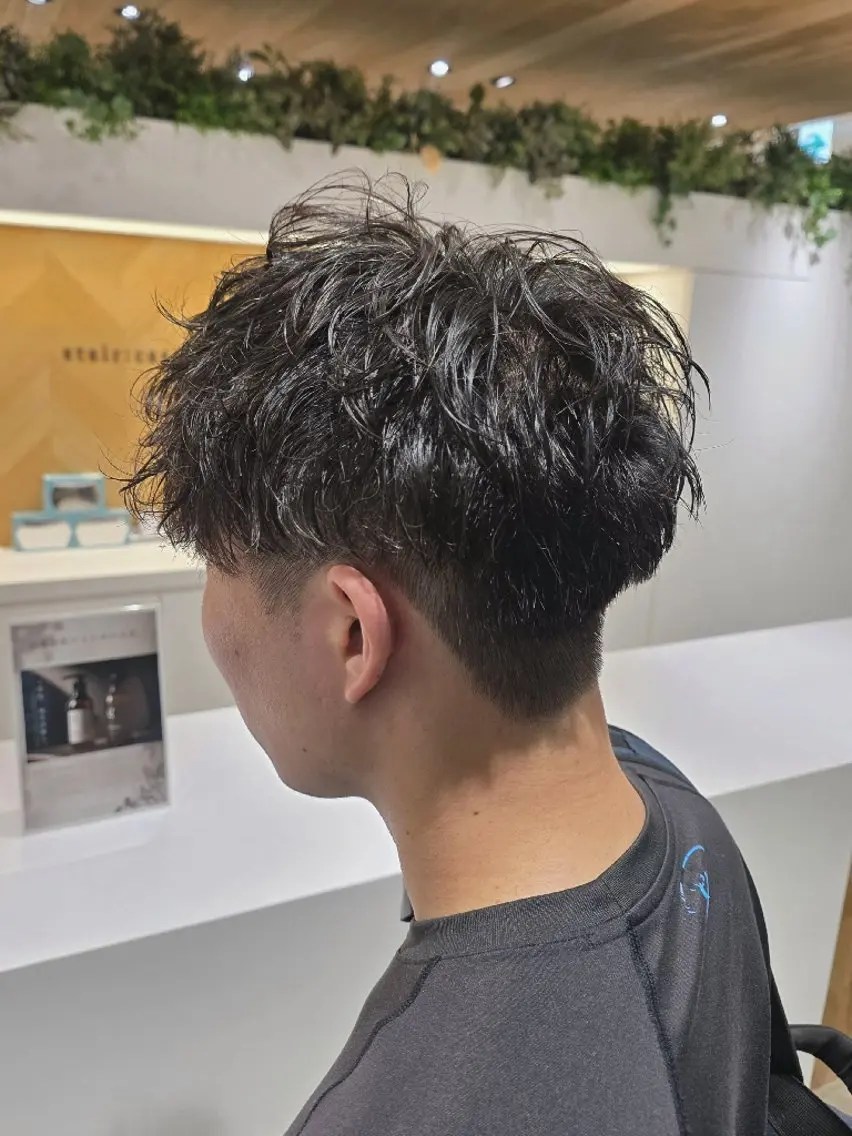 メンズ パーマ カット パーマ トリートメント ✂髪質改善ストレート NO.1 深澤 颯斗のヘアスタイル
