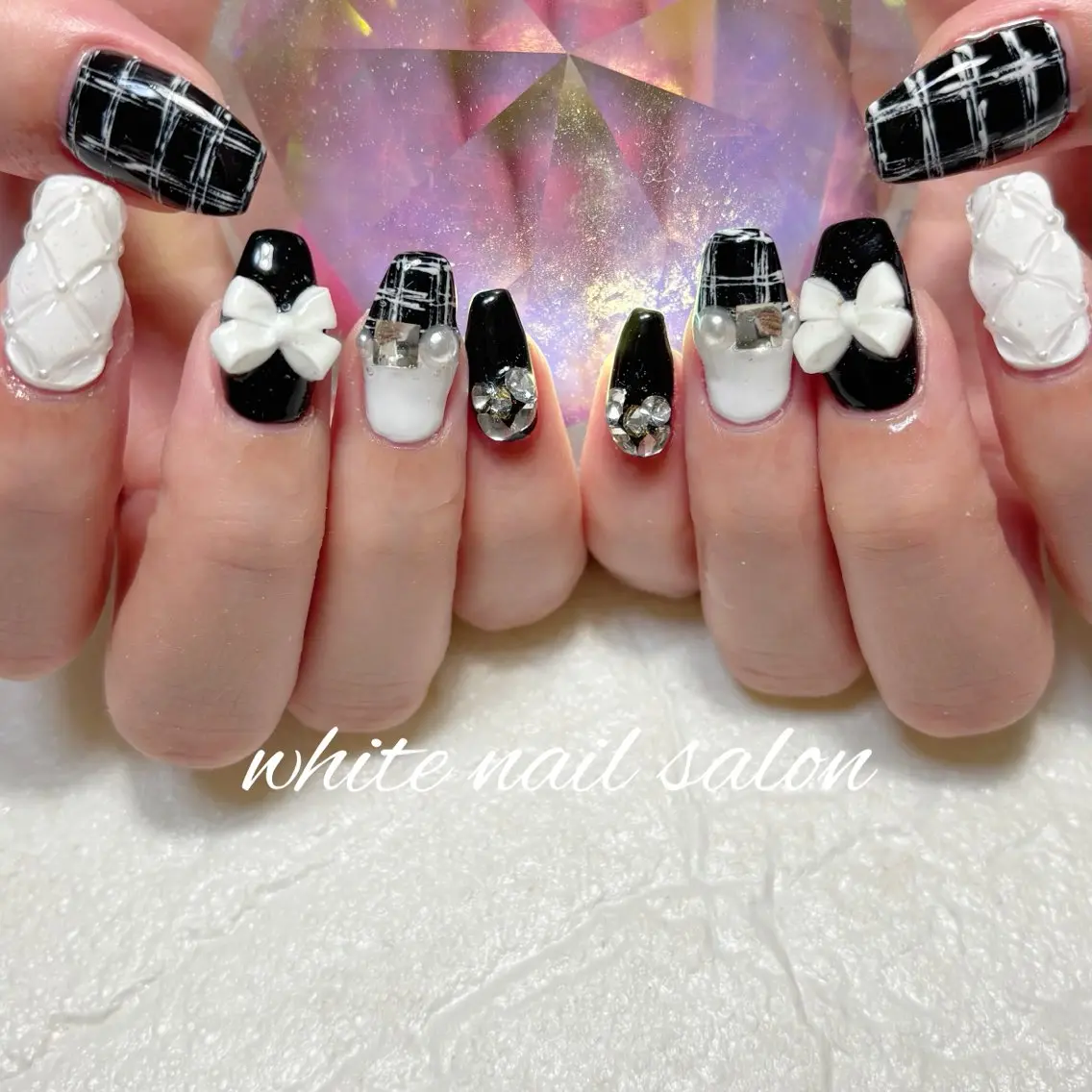 ネイル フットネイル 持ち込み ハンドネイル white nail salonのネイルデザイン