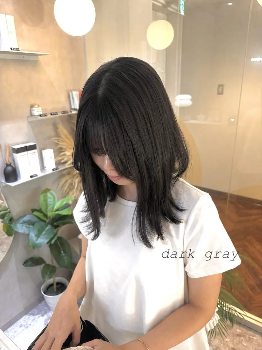 ミディアム カラー ヘアアレンジ カット ヘアカラー トリートメント NANA／trend style🕊🍑のヘアスタイル
