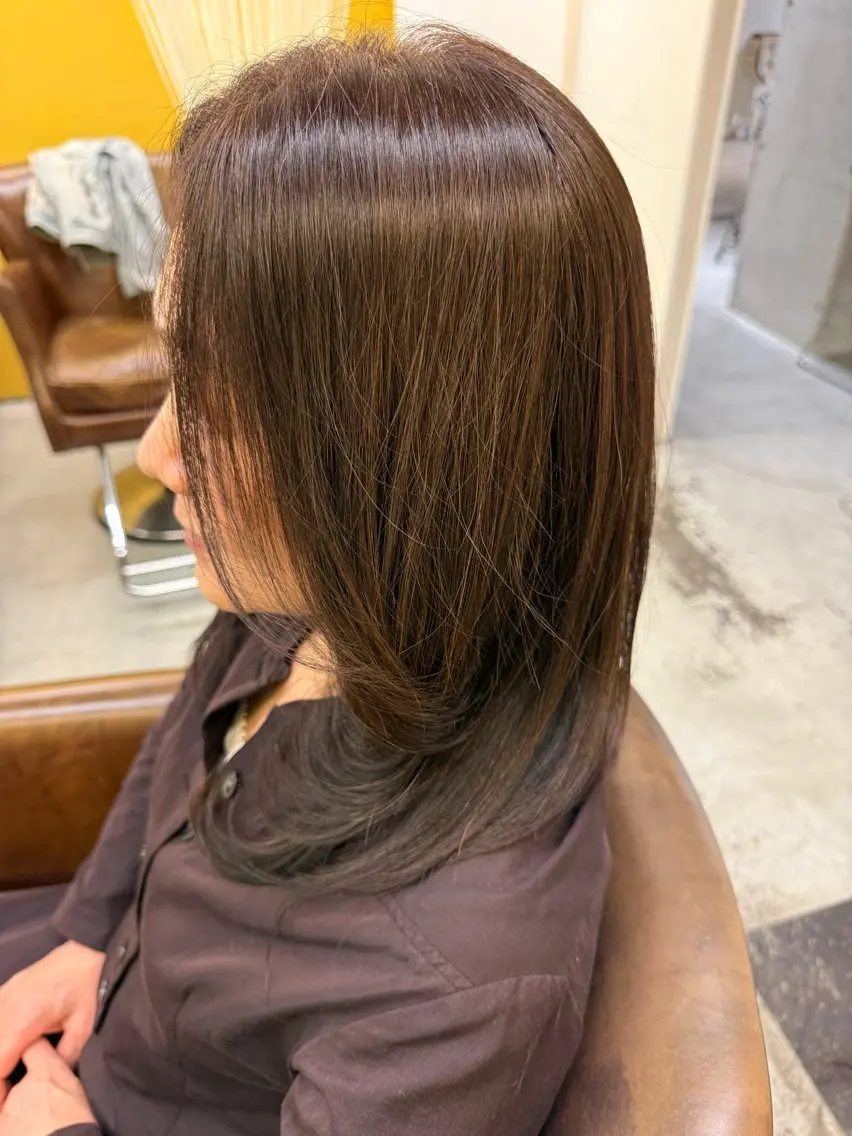 セミロング カット 木村 太偉至のヘアスタイル