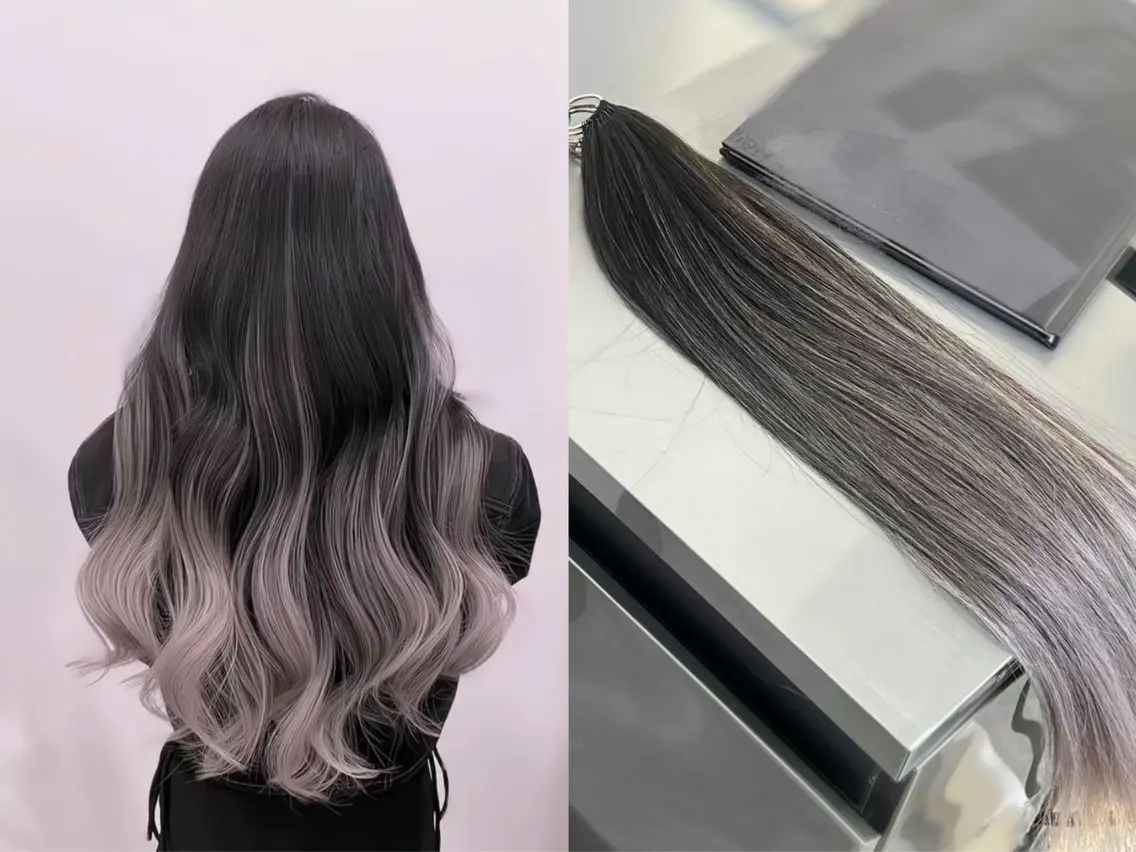 ロング エクステ エクステ＆カラー専門 羽エクステ　新大久保のヘアスタイル