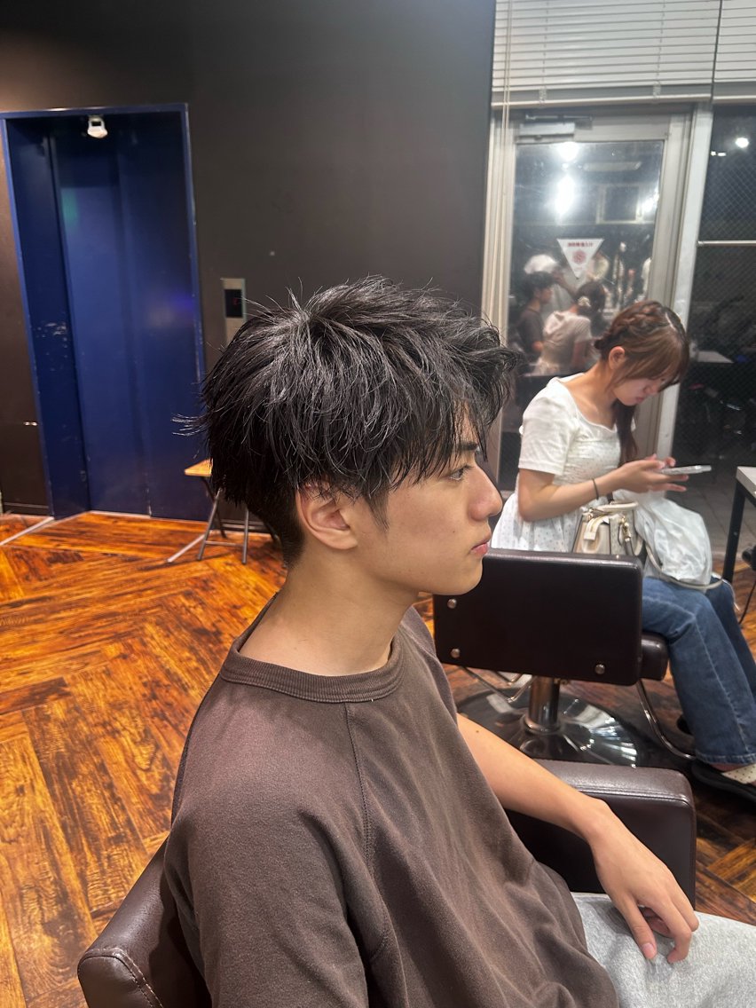 ショート メンズ アップバング 久保 涼のヘアスタイル