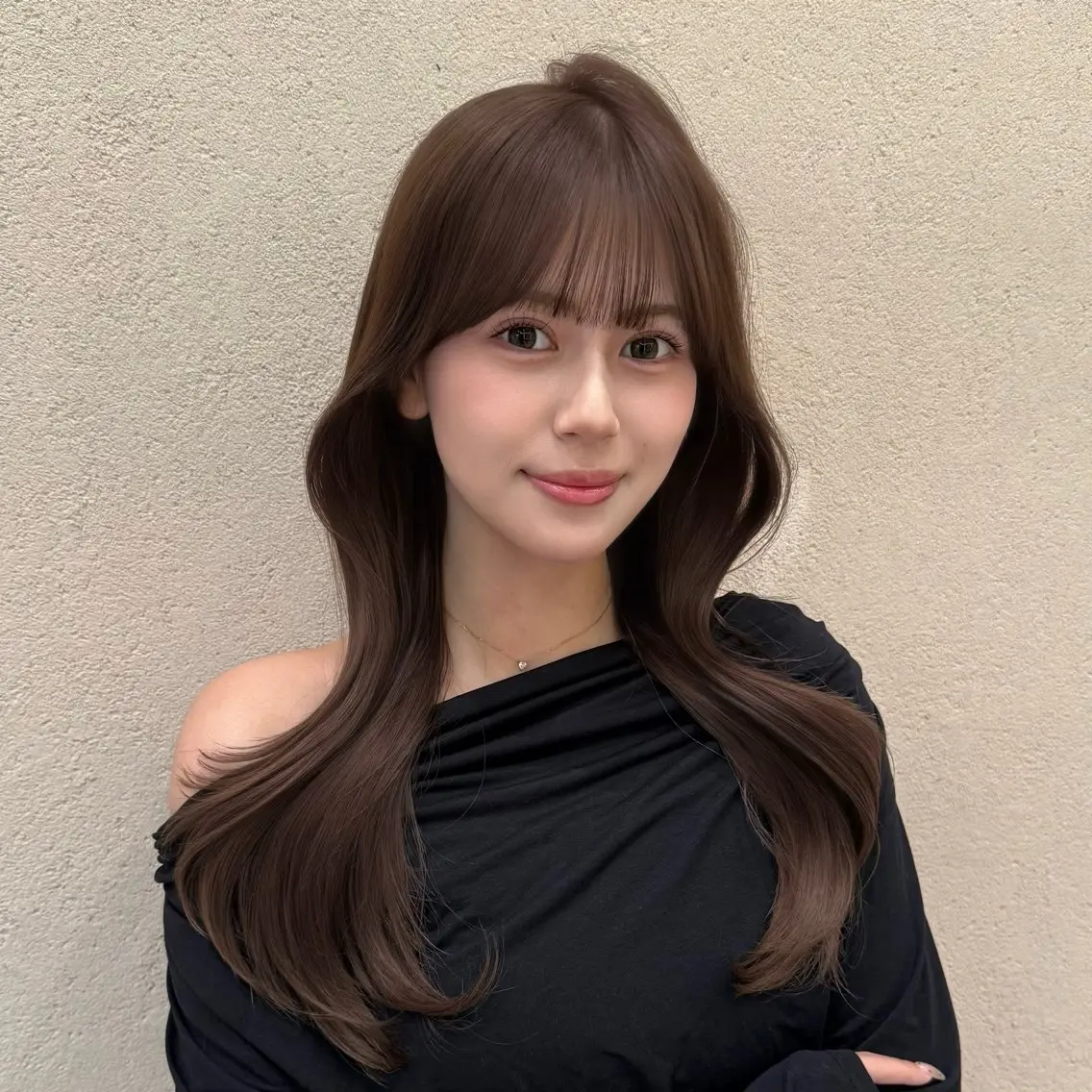 ロング カラー ベージュカラー 透明感カラー ミルクティーベージュ オリーブベージュ くびれヘア カット ヘアカラー トリートメント 韓国レイヤーカット 🧸ベージュカラーのヘアスタイル