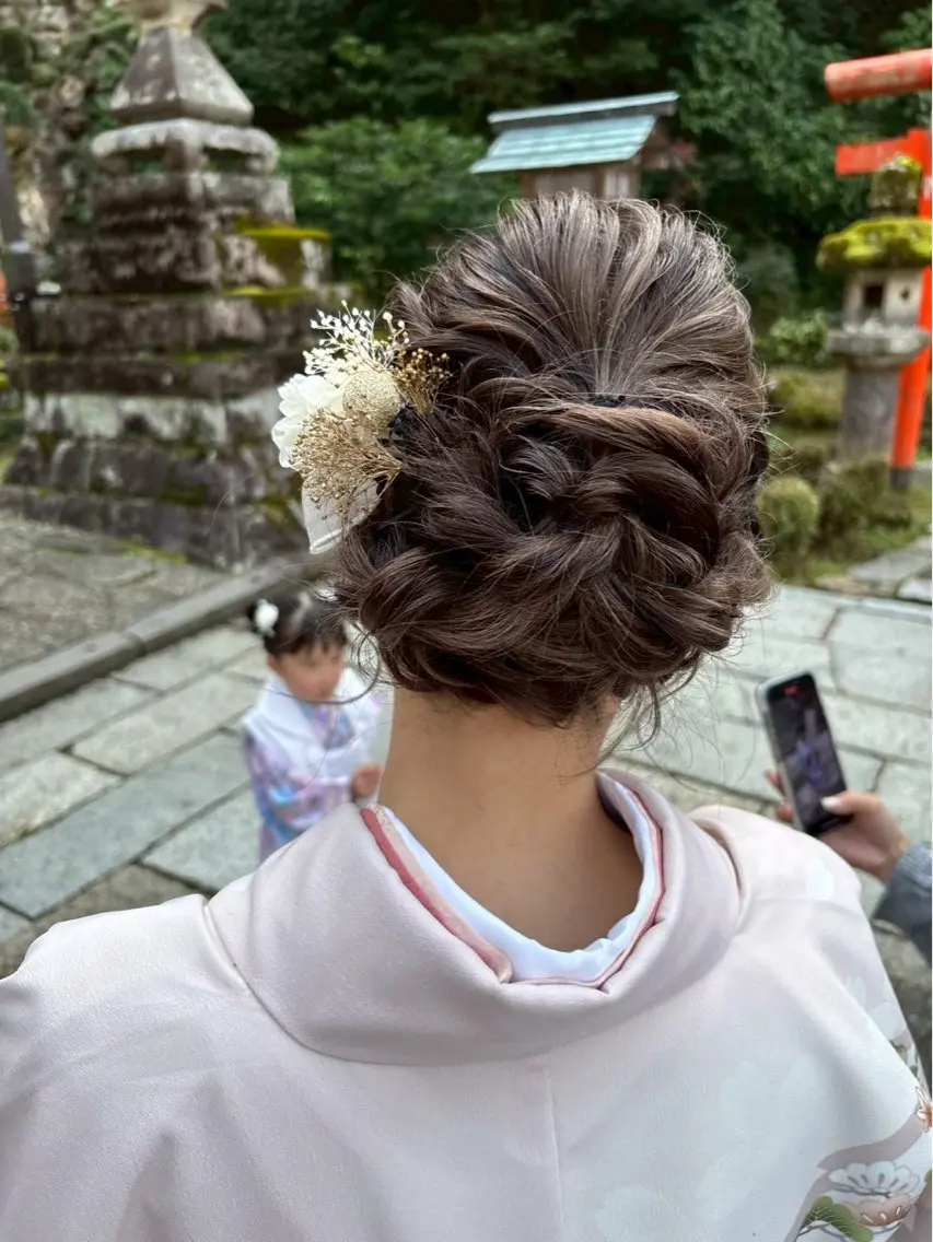 ヘアセット＆メイクの写真