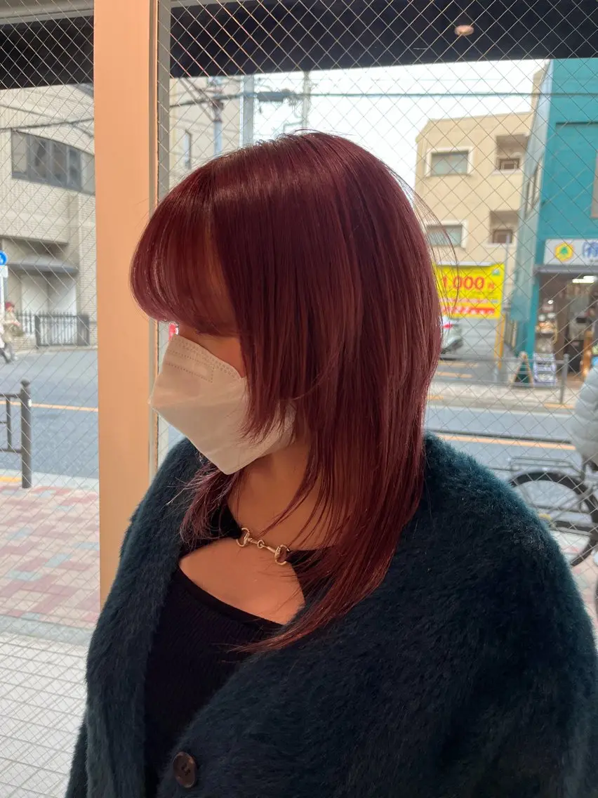 ミディアム ヘアカラー ルナᯓ☆/ ブリーチモデル募集中のヘアスタイル
