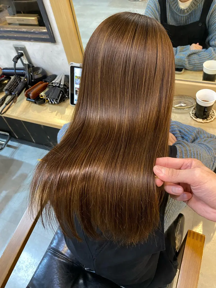 ロング 髪質改善 ロング 酸性ストレート 縮毛矯正 トリートメント ヘッドスパ ヘアセット 美髪矯正 🌈髪質改善 山下のヘアスタイル