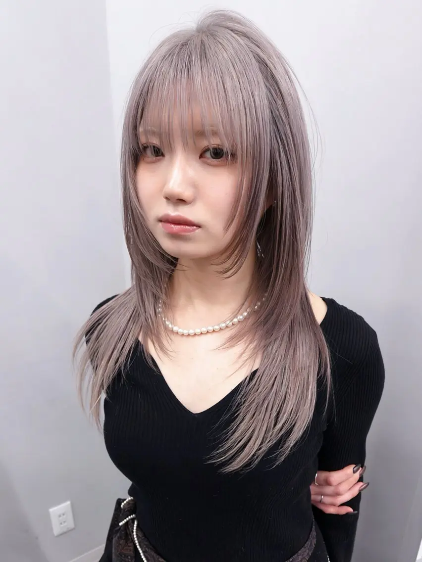 ✅カット+最高級ケアブリーチ(リタッチ)+髪質改善カラー+TOKIOケラチントリートメント✨の写真
