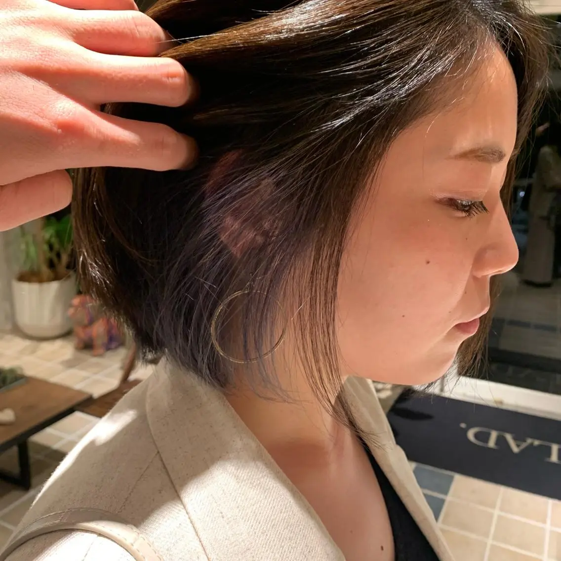 ショート カラー グレージュ ラベンダーカラー ラベンダーグレージュ ラベンダーグレー 【ロングウルフカット 姫カット】伊藤裕哉のヘアスタイル