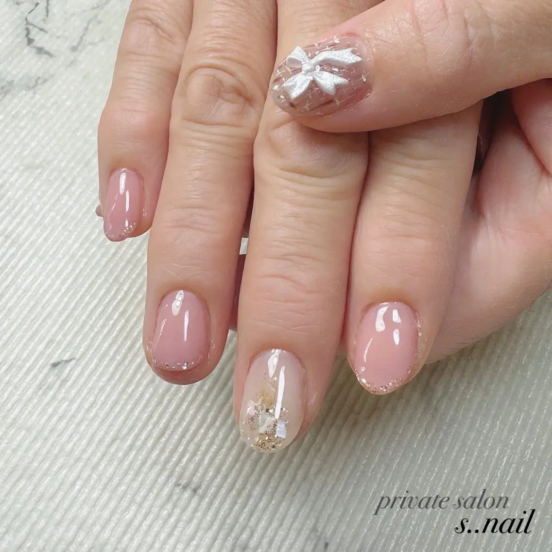 ネイル ツイードネイル ハンドネイル フットネイル s..nail / MORITAのネイルデザイン