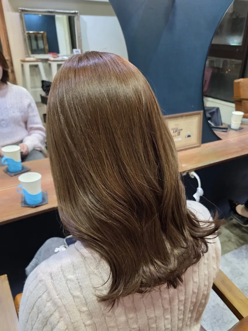 カラー カット ヘアカラー 翔斗ブリーチなし🫧 で叶う透明感カラーのヘアスタイル