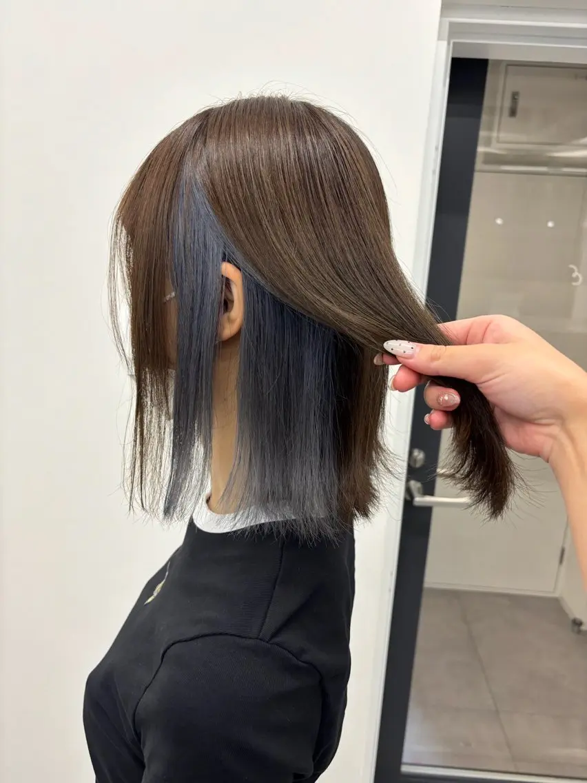 ミディアム カラー カット ヘアカラー 🧸🎀ブリーチ ‪栄🎀🧸かのんのヘアスタイル