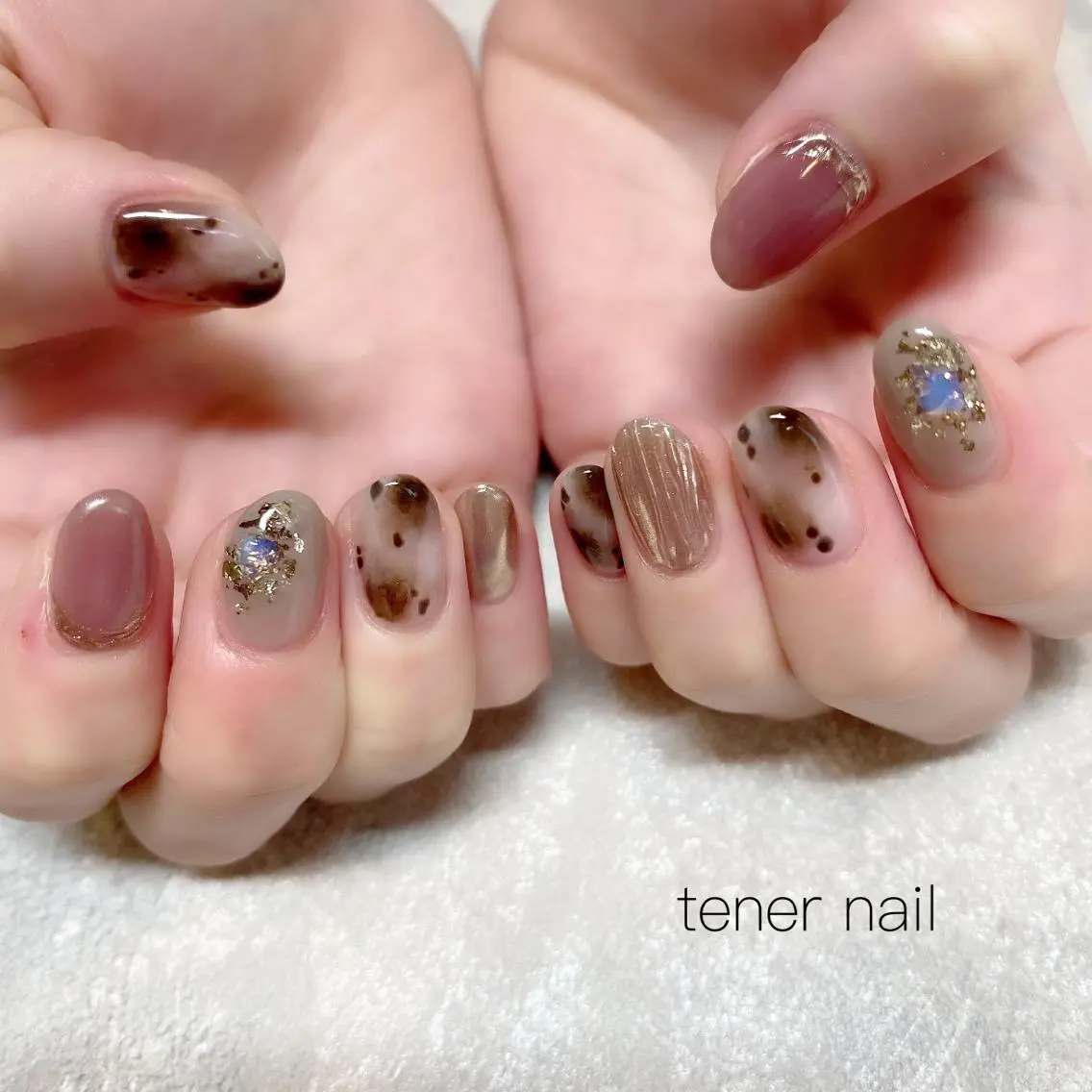 ネイル アニマル柄 テネルネイル tener nailのネイルデザイン