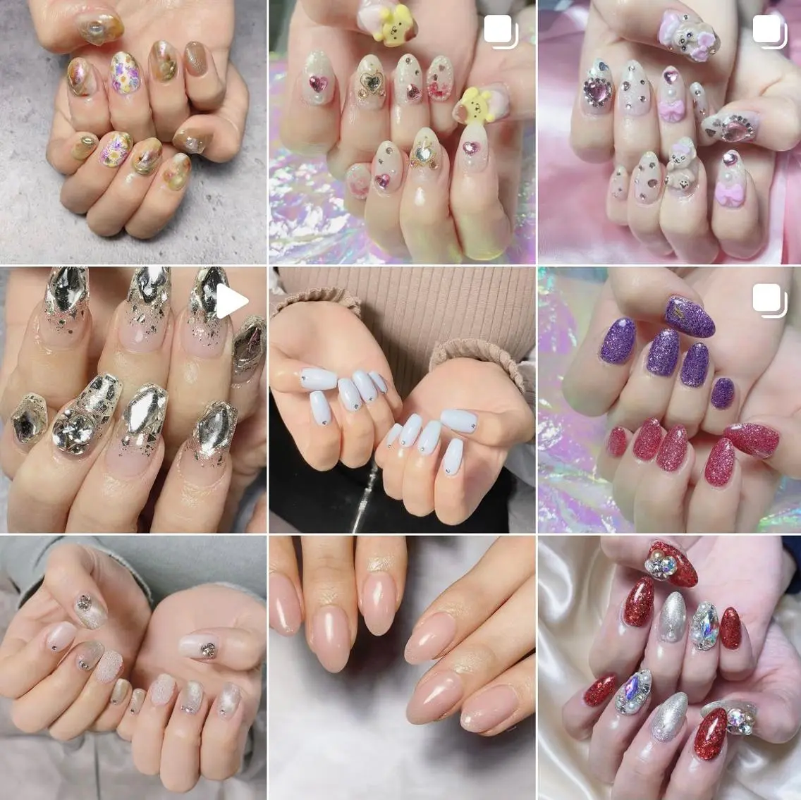 ネイル 渋谷／チップ長さ出し 👑アプレgel-xのネイルデザイン