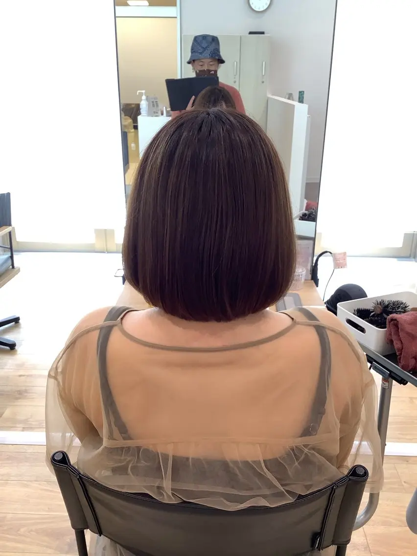 ショート カラー 髪質改善縮毛矯正 美容師✂️山崎竜二のヘアスタイル