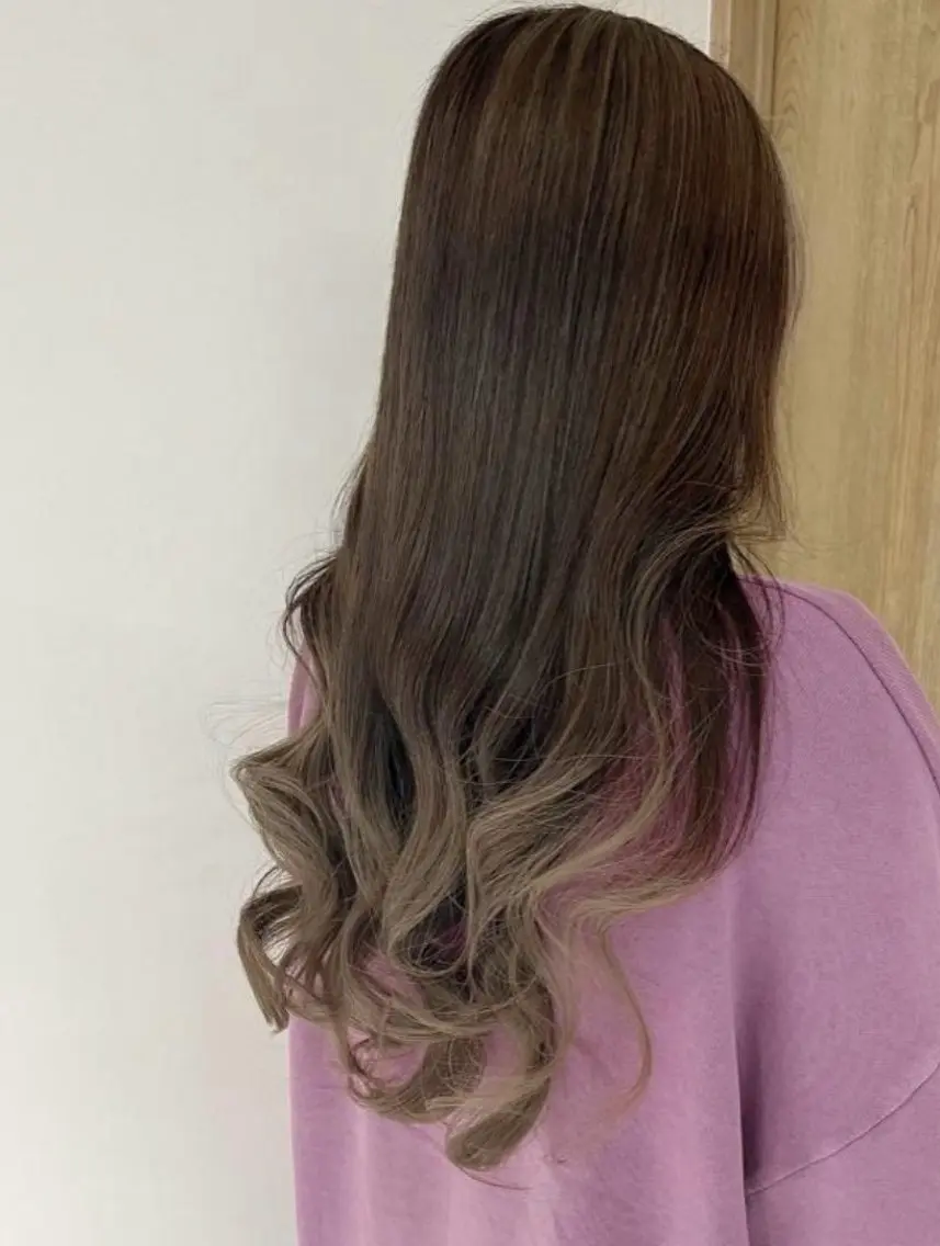 ロング カラー ブリーチ グラデーションカラー 髪質改善/ケア✨ 宮崎のヘアスタイル