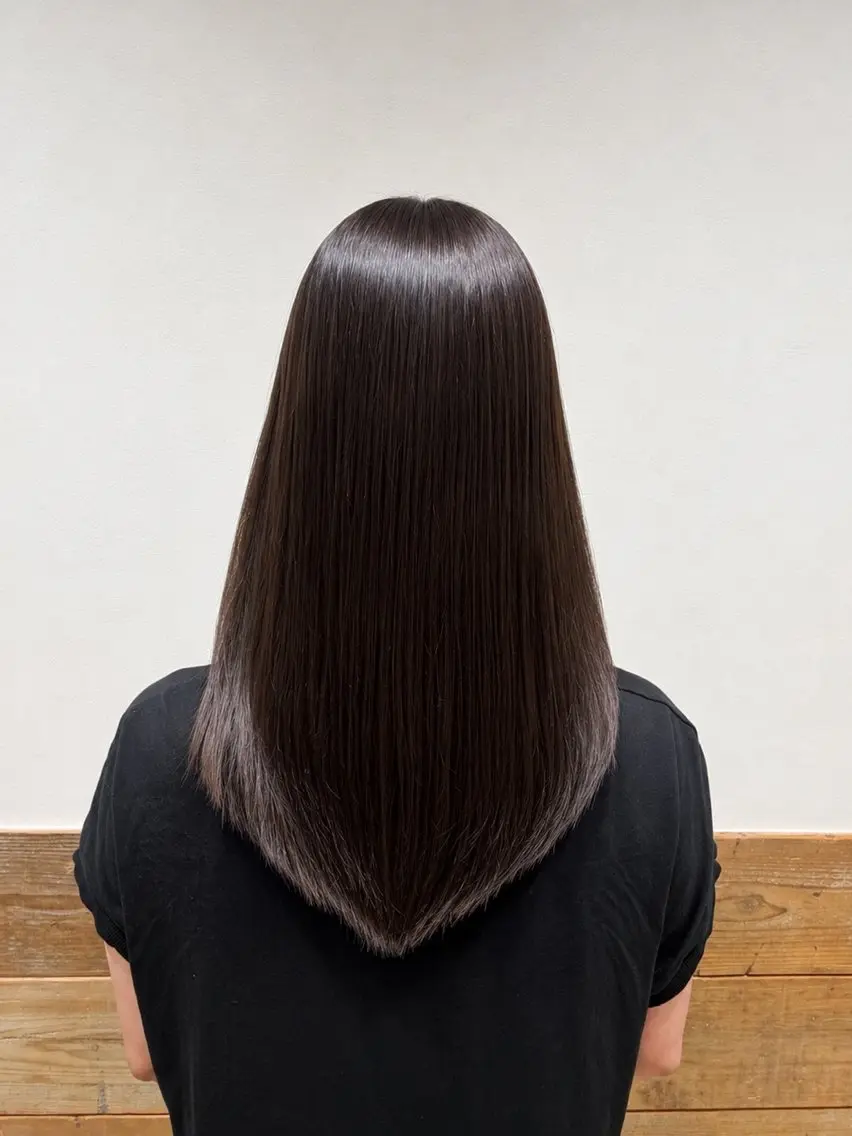 ロング カラー ブラウンカラー ナチュラルブラウン レイヤーカット カット ヘアカラー 林 彩香のヘアスタイル