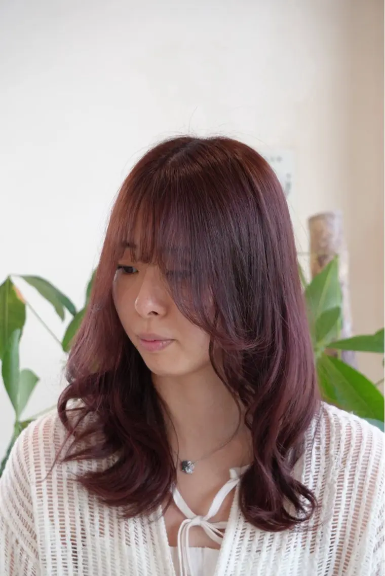 セミロング カラー 野里 来希のヘアスタイル