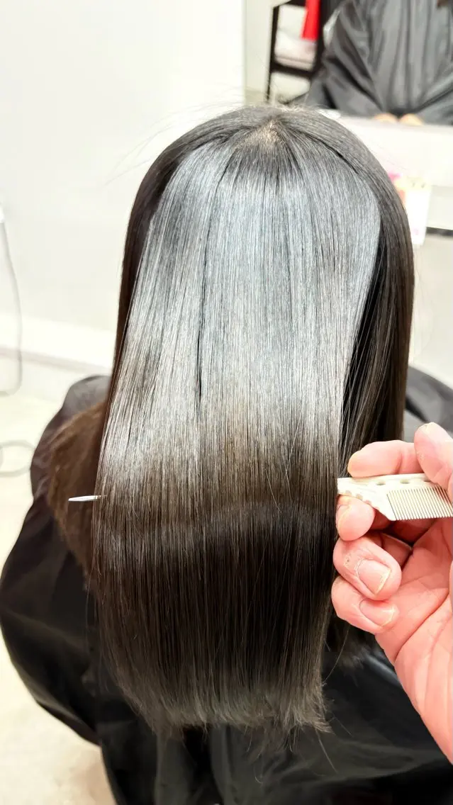 ロング 縮毛矯正 二村 健太のヘアスタイル