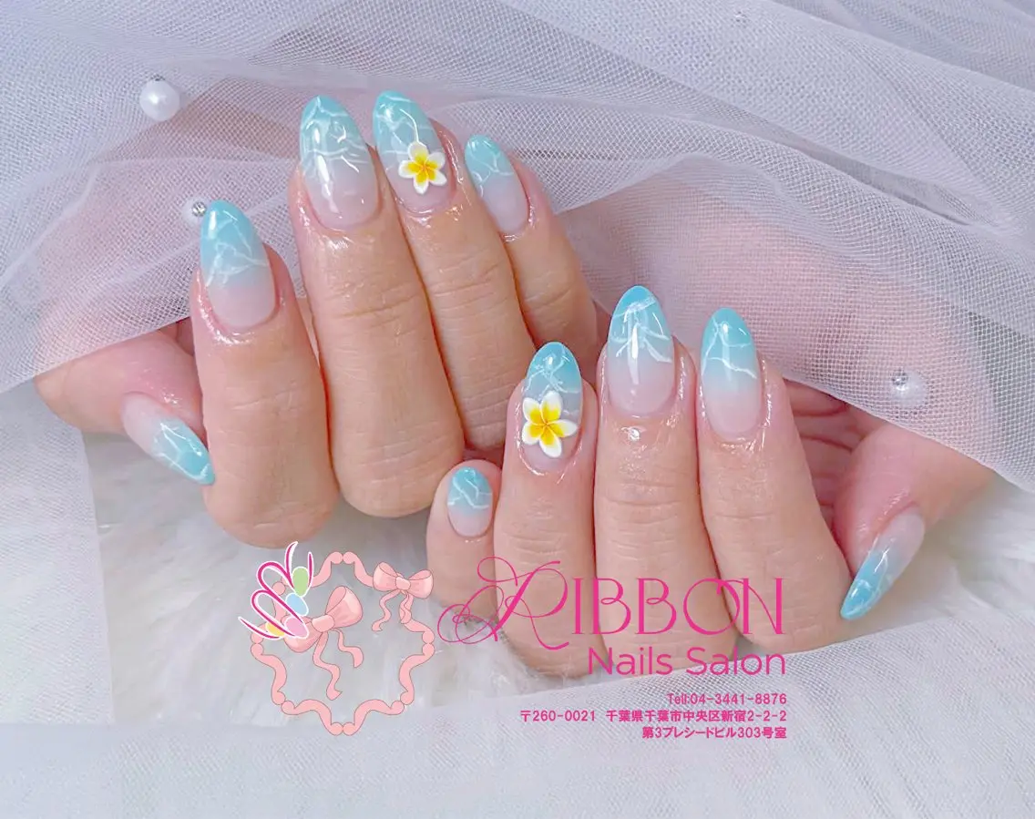 ネイル フットネイル フレンチネイル ジェルネイル マグネットネイル 持ち込み ハンドネイル Ribbonnail salonのネイルデザイン