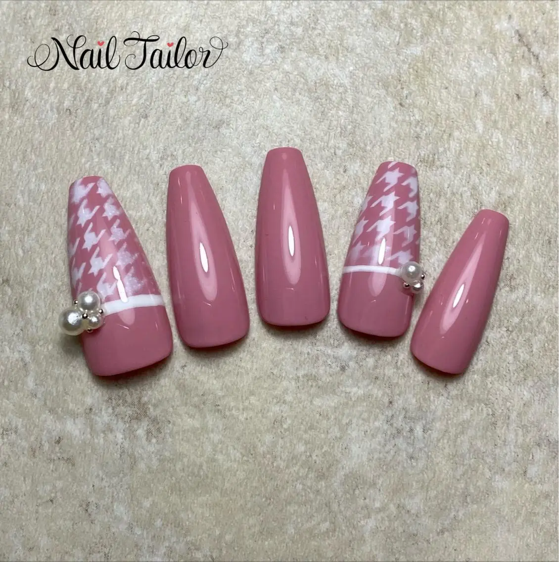 ネイル 入学式 長さ出し ジェルネイル 卒業式 オフィスネイル NailTailor ネイルテイラーのネイルデザイン