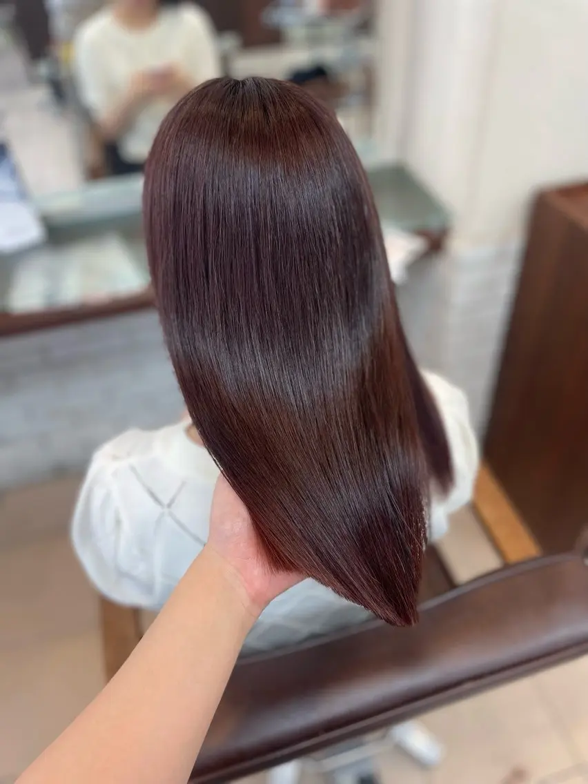 ロング カラー ピンクカラー ヘアカラー トリートメント 原田 華帆🦋🩶のヘアスタイル