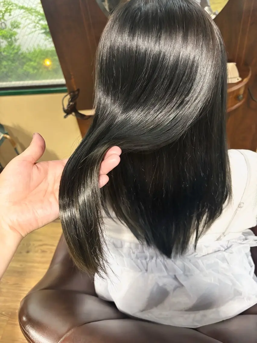 セミロング カット ヘアカラー トリートメント . kanokoのヘアスタイル