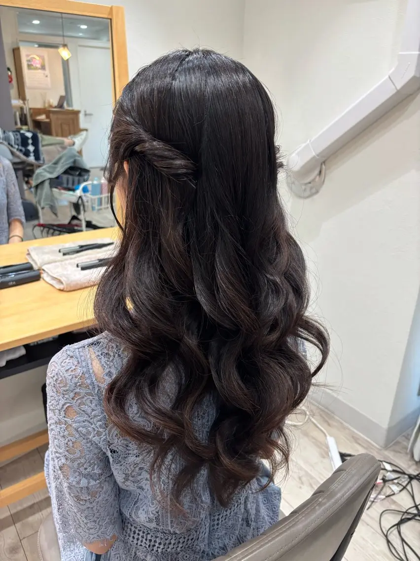 ロング ヘアアレンジ 結婚式・ブライダル ヘアセット Gypsoly ☺︎ゆきのその他イメージ