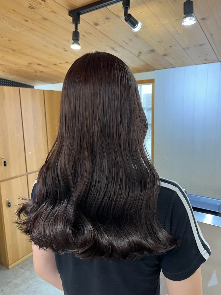 ロング カラー ヘアアレンジ ブリーチ ダブルカラー グレージュ ラベンダーカラー ブリーチなしカラー 🫧透明感カラー/ ナルハ🫧のヘアスタイル