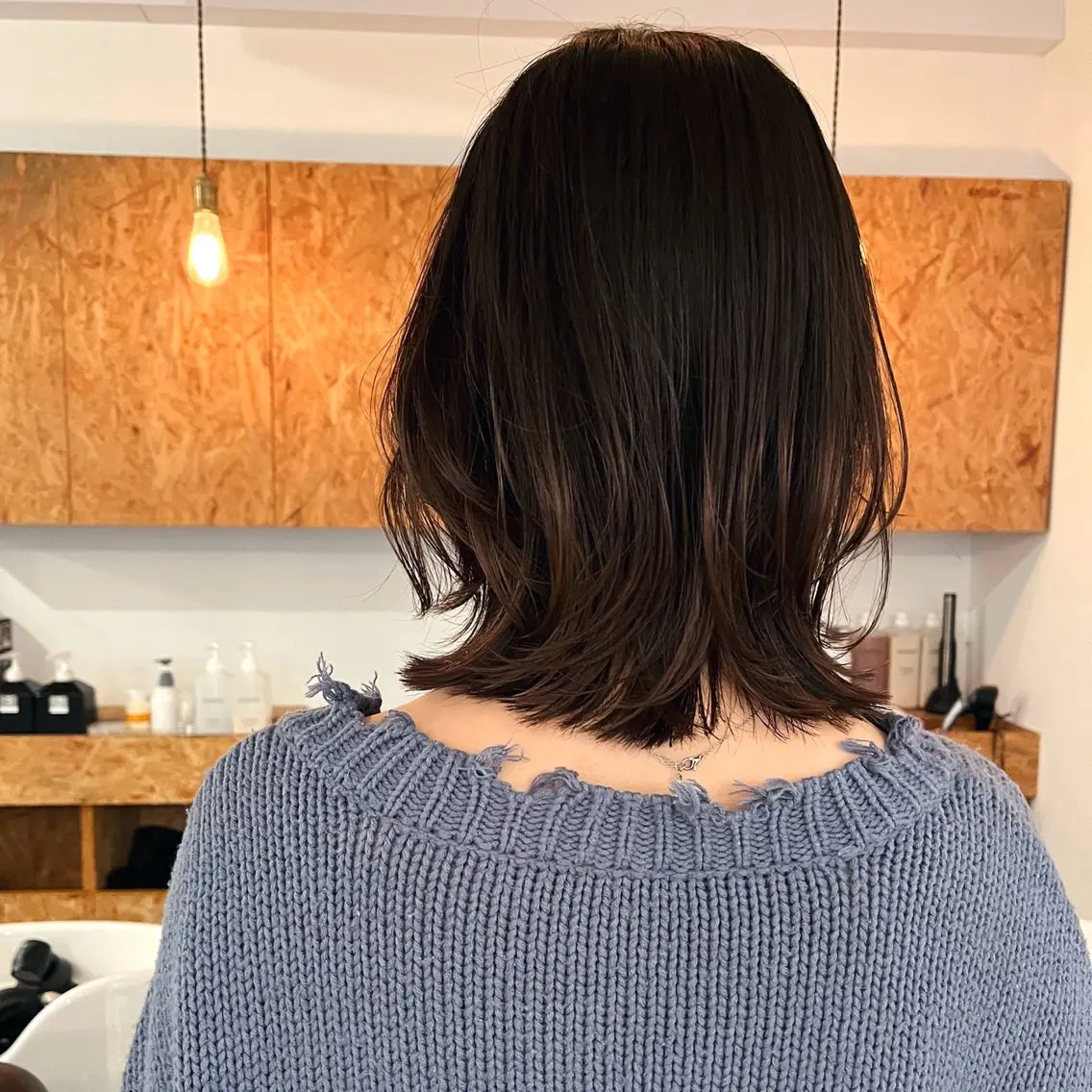 ミディアム レイヤーカット 暖色/パーマ 🌼クニトウメイのヘアスタイル