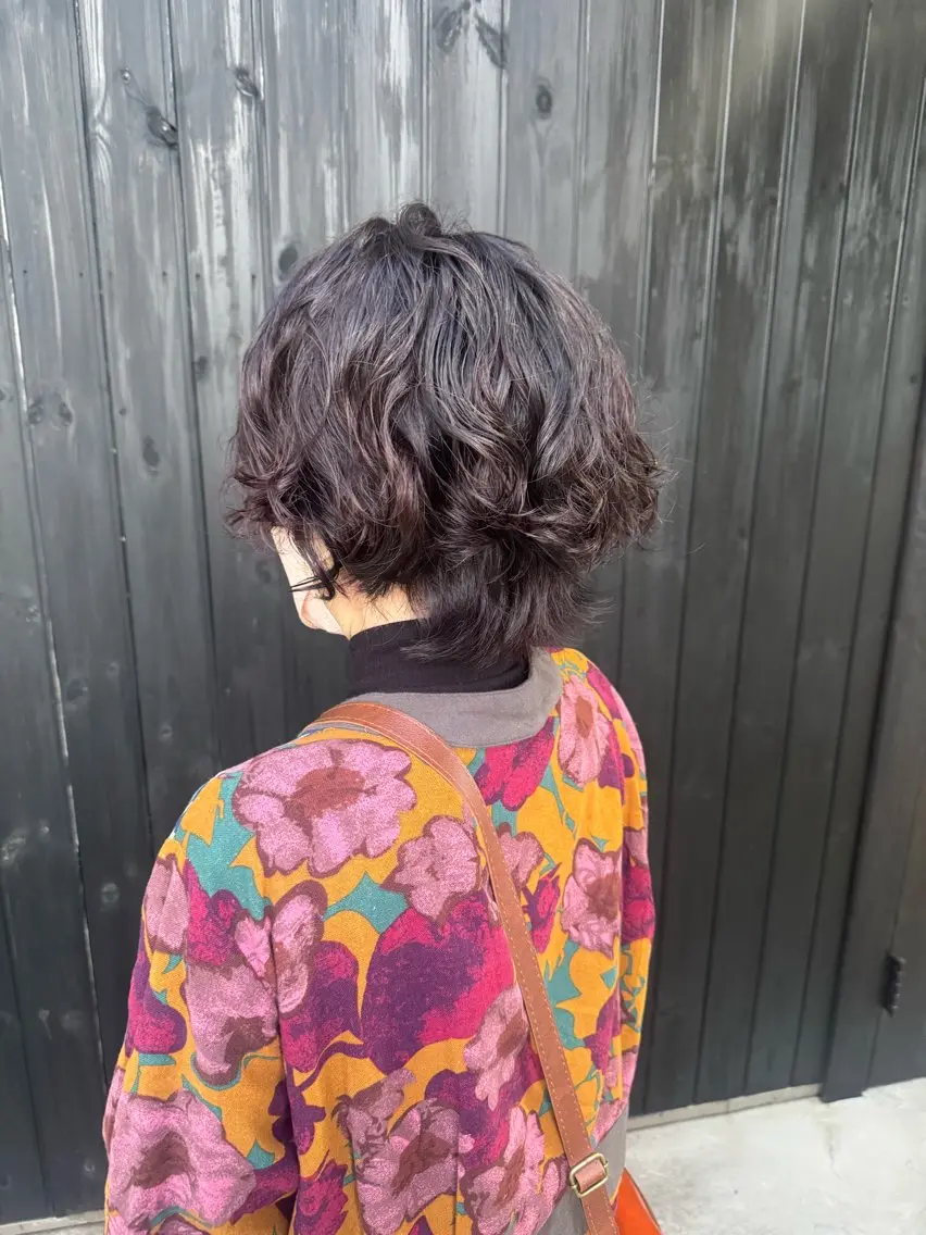 ショート パーマ カット パーマ アオトソラ いしざかのヘアスタイル