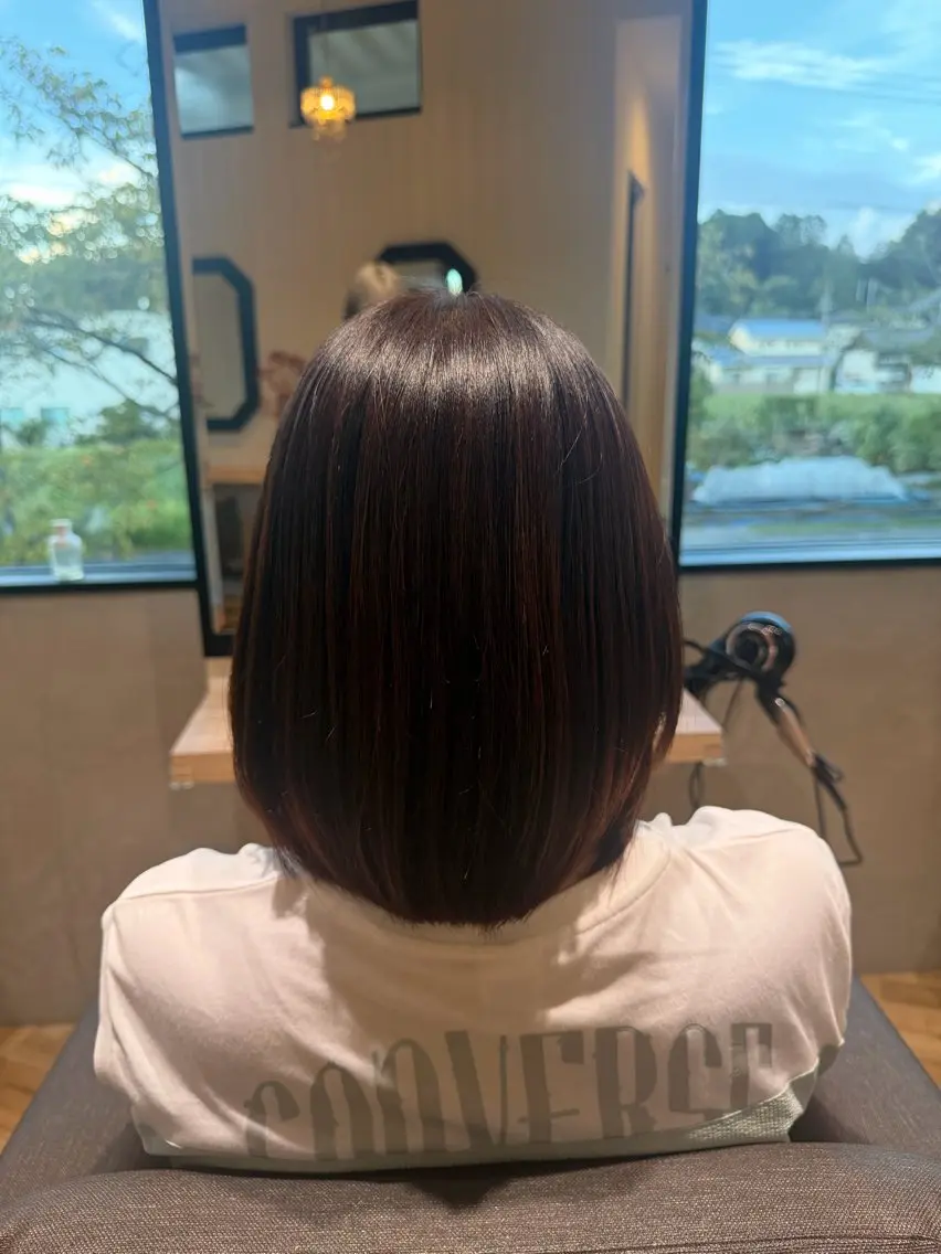 ミディアム カラー 細江 桃加のヘアスタイル